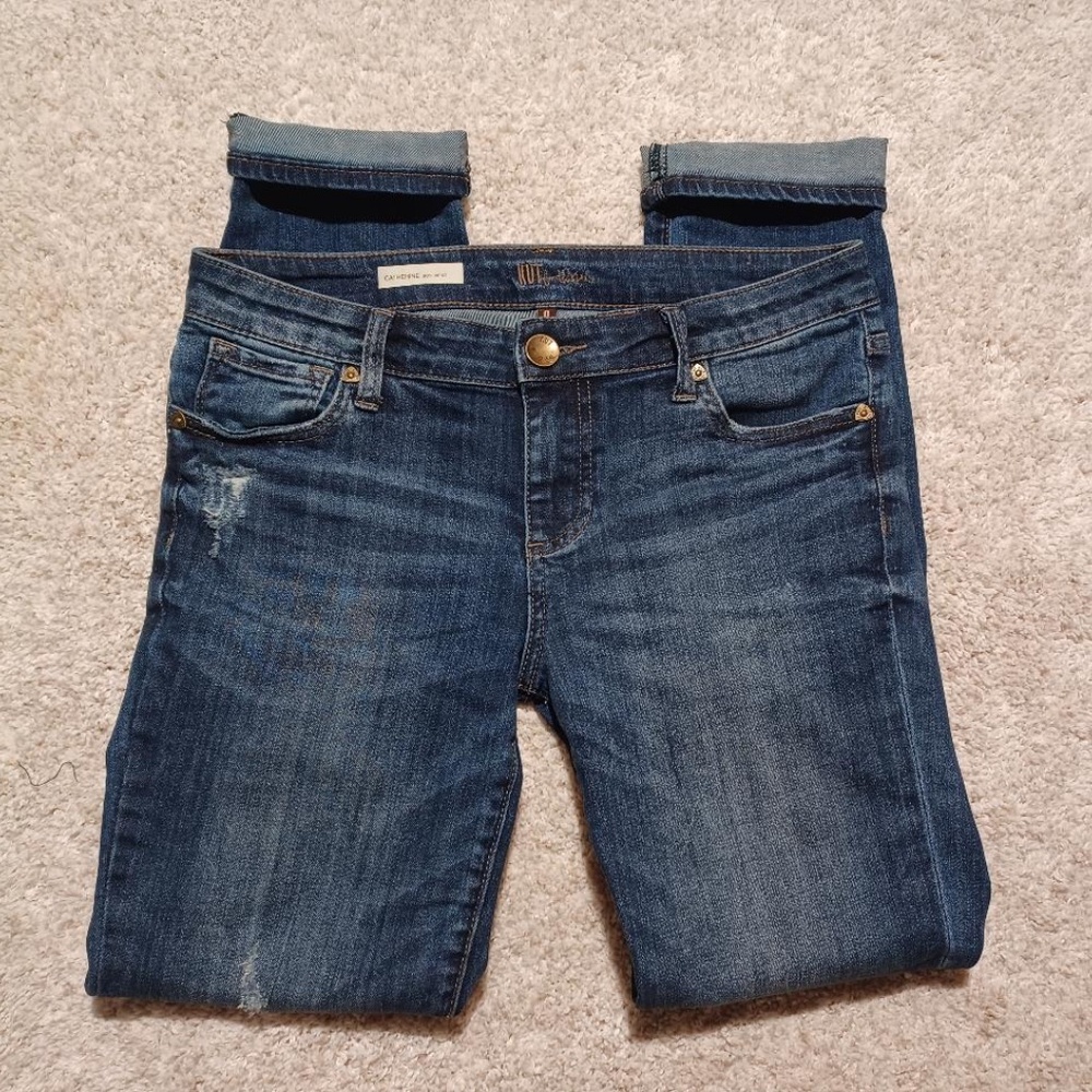 KUT FROM THE KLOTH 'Catherine' Mid-Rise Distressed Boyfriend Jeans